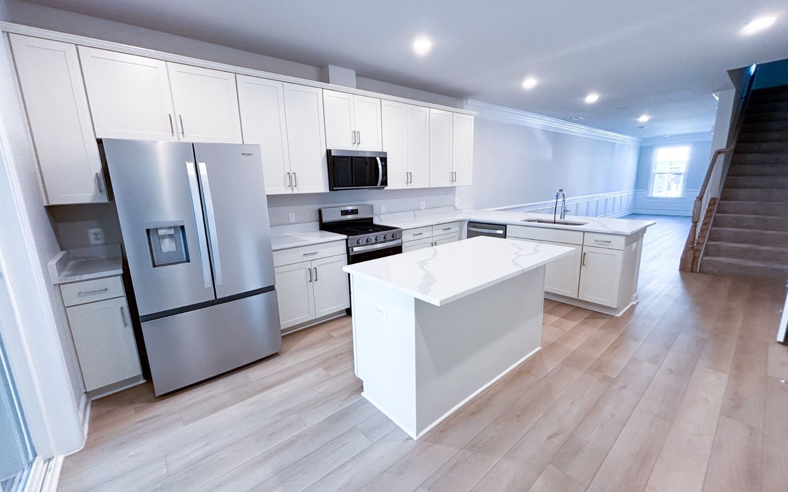 The kitchen of the Northgate on homesite 1105 at Hiatt Pointe at Snowden Bridge.