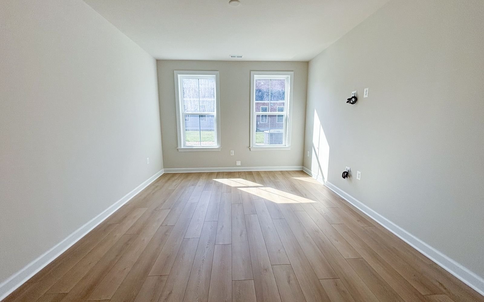 The primary bedroom of the Northgate on homesite 1105 at Hiatt Pointe at Snowden Bridge.