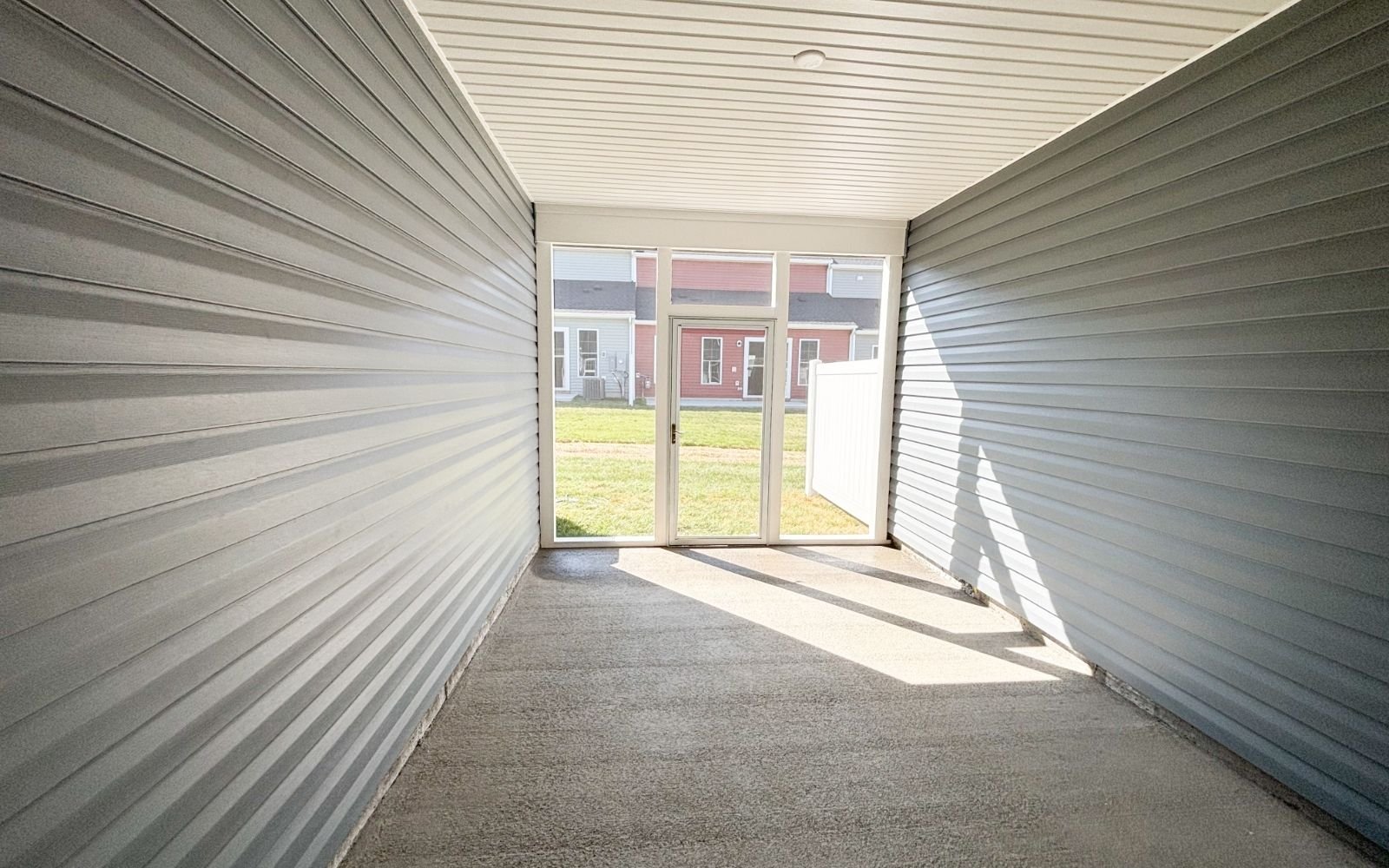 The screened porch of the Northgate on homesite 1105 at Hiatt Pointe at Snowden Bridge.
