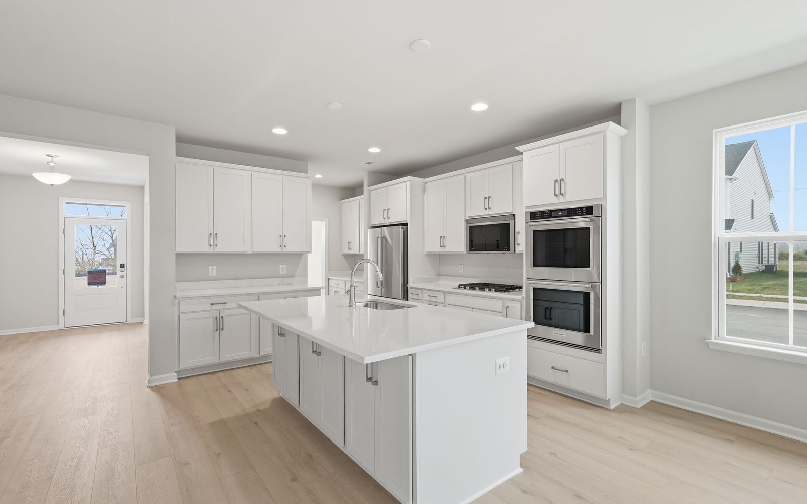 The kitchen of the Rockwell on homesite 1121 at Hiatt Pointe at Snowden Bridge.