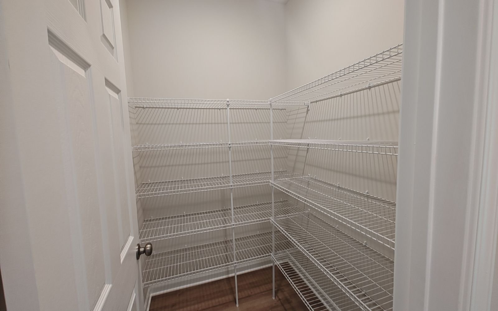 The pantry in the Rockwell on homesite 2127 at Hiatt Pointe at Snowden Bridge.