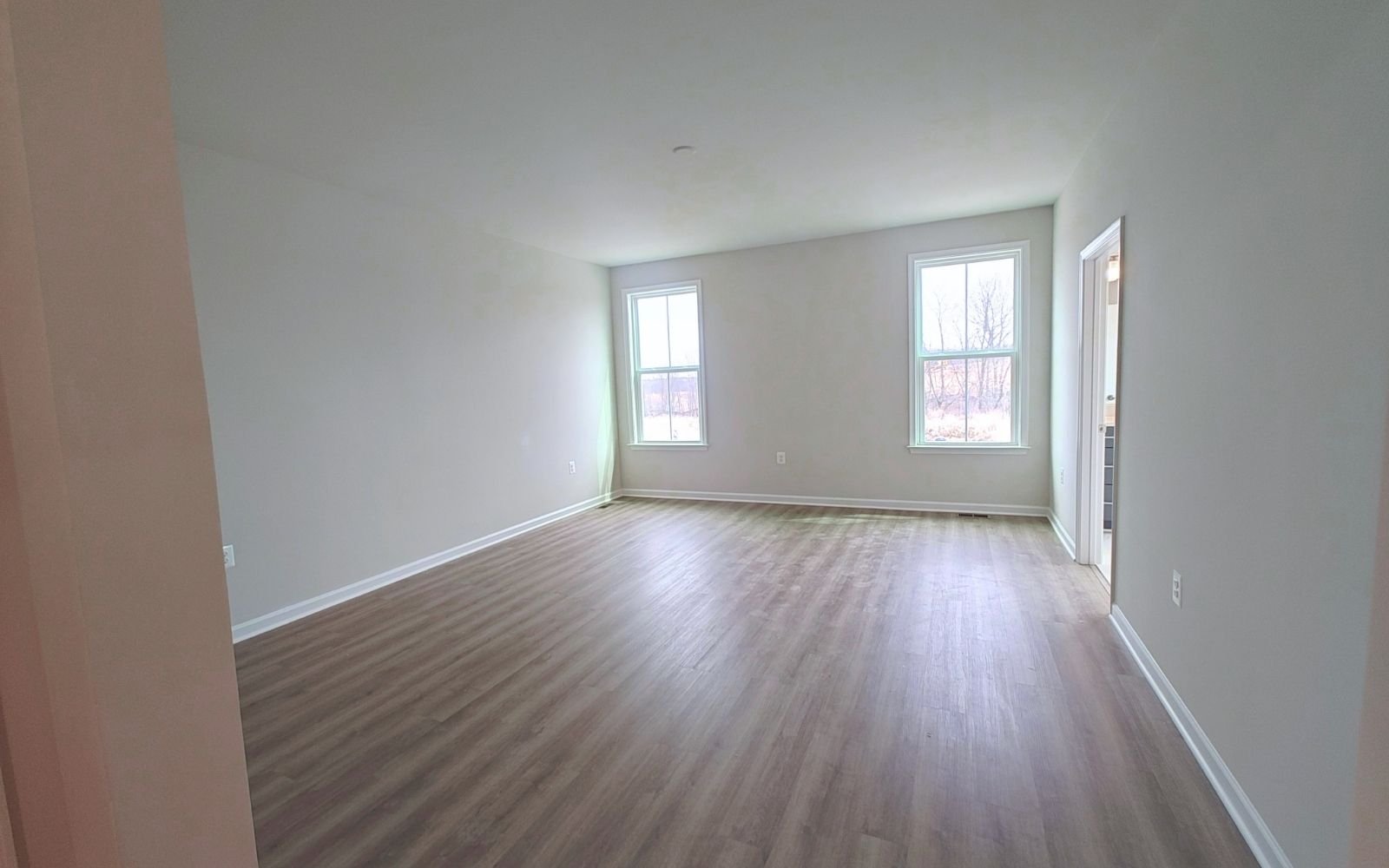 The primary bedroom of the Rockwell on homesite 2127 at Hiatt Pointe at Snowden Bridge.