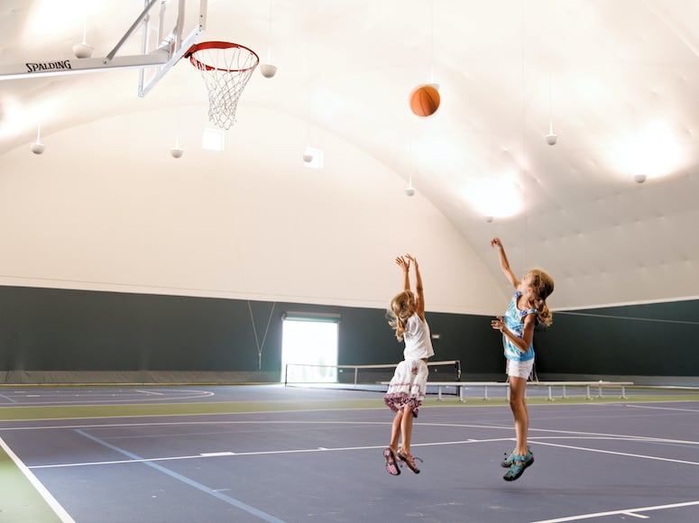 Snowden bridge basketball court