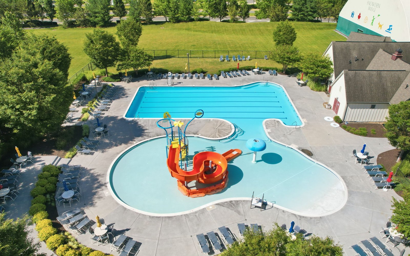 The swimming pool at Snowden Bridge.