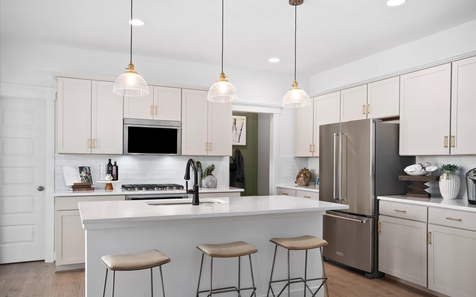 The kitchen of the Sheridan II single-family home by Brookfield Residential.