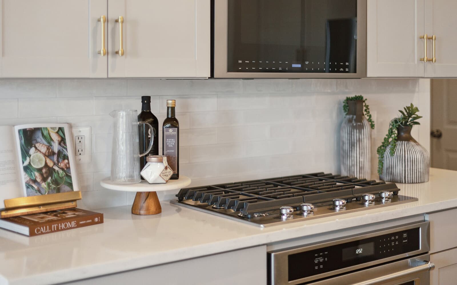 The kitchen in the Sheridan model at Snowden Bridge by Brookfield Residential.