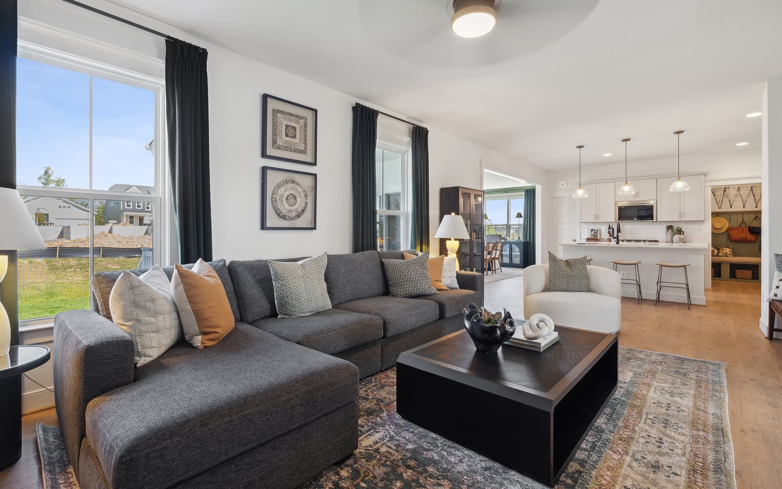 The main level of the Sheridan model at Snowden Bridge by Brookfield Residential.