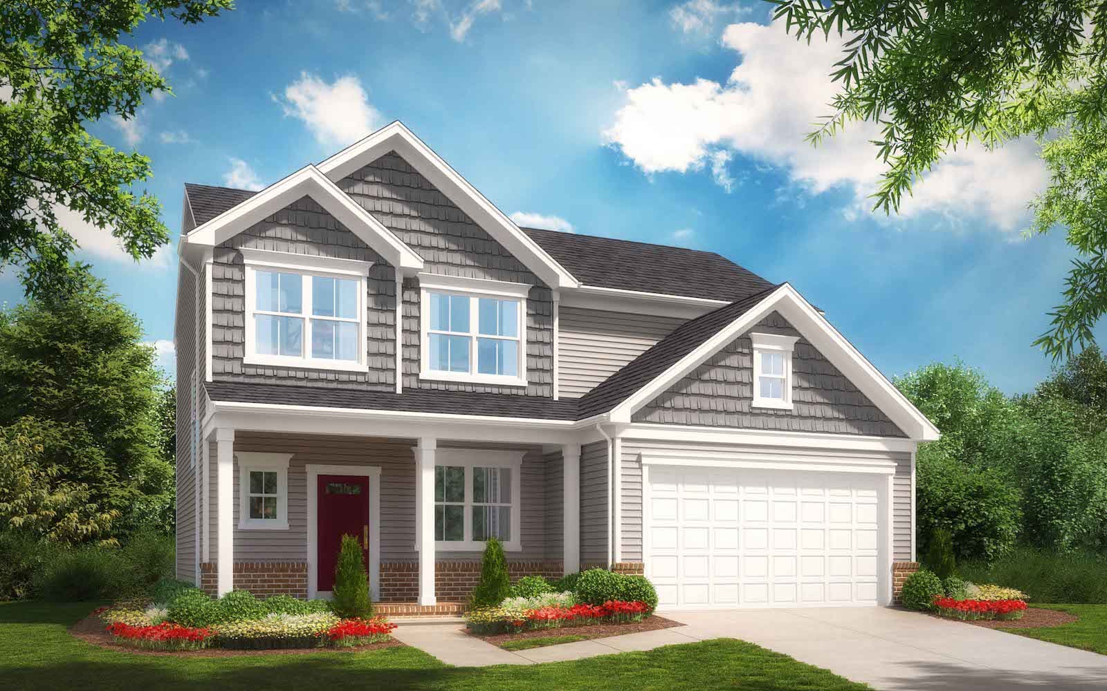 Elevation 3 of the Sheridan II a home design offered at Snowden Bridge in Stephenson VA by Brookfield Residential 
