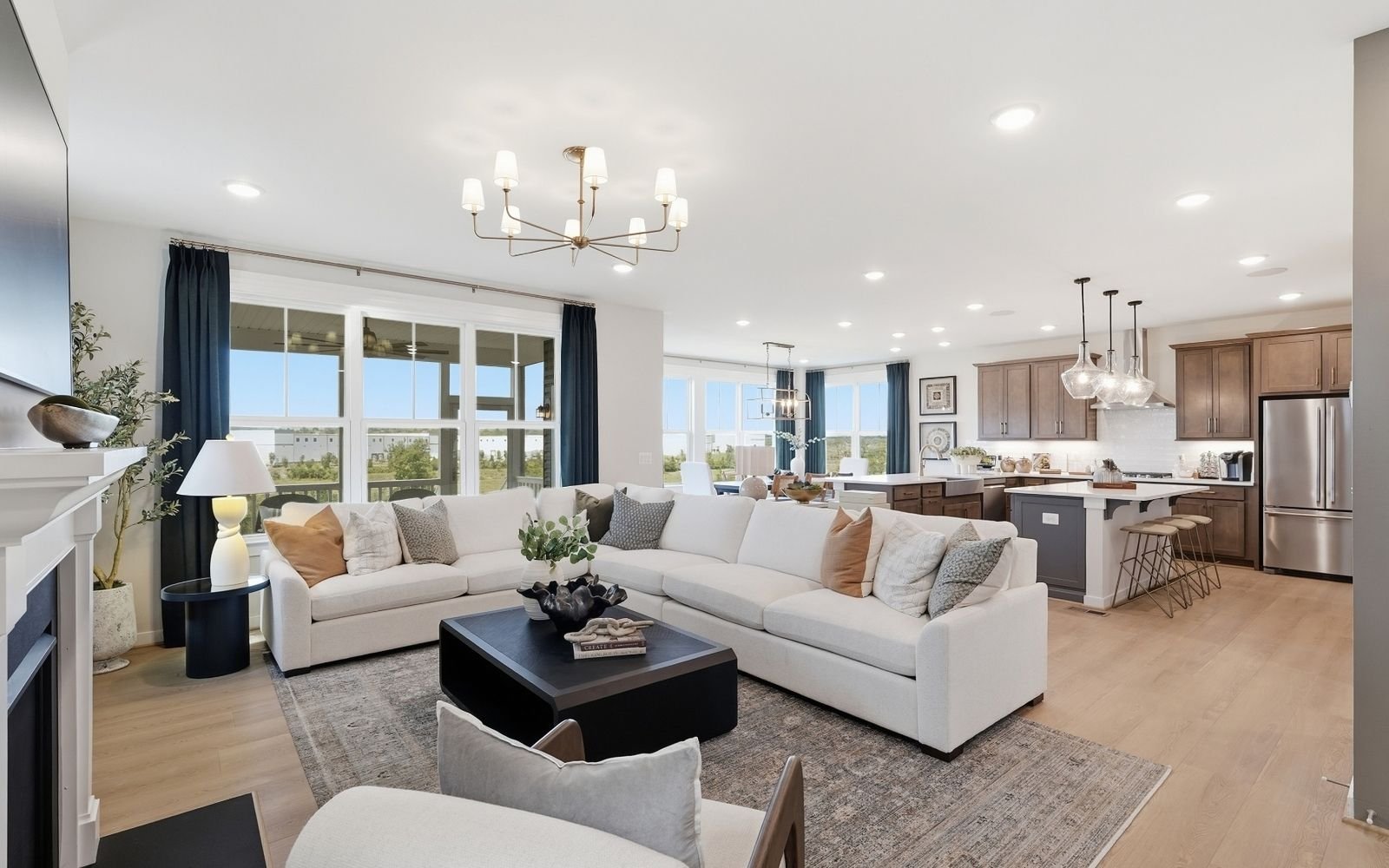 The main level of the Sinclair model home at Snowden Bridge.