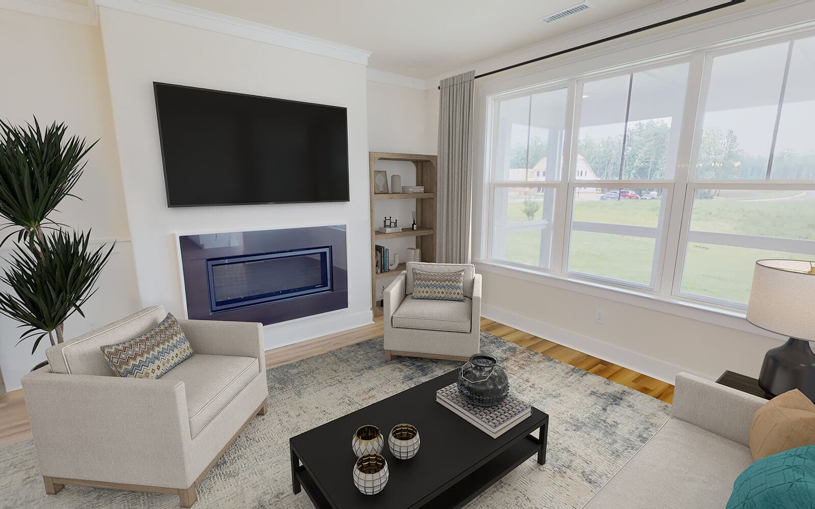 The great room of the Sinclair by Brookfield Residential