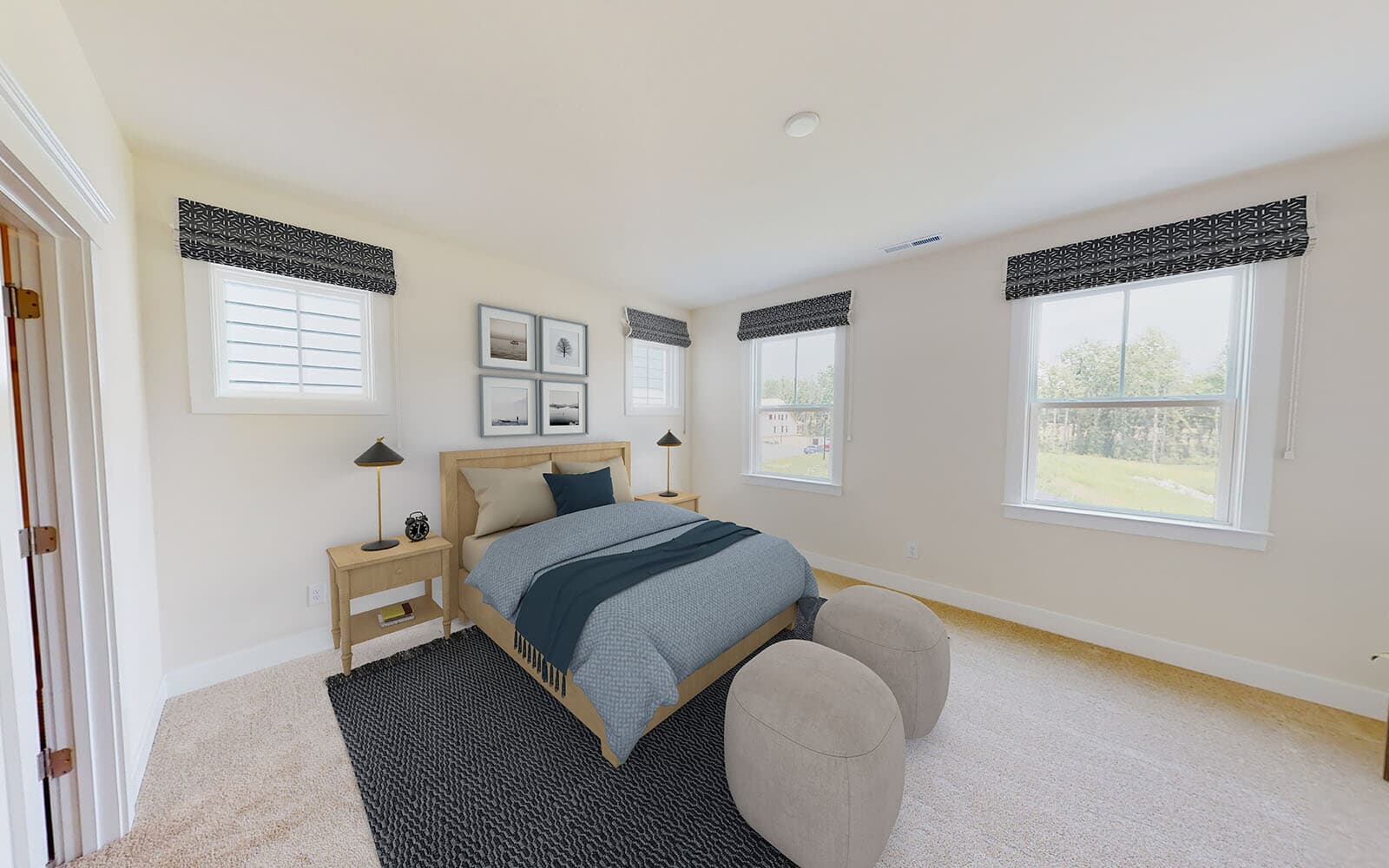 The primary bedroom of the Sinclair by Brookfield Residential