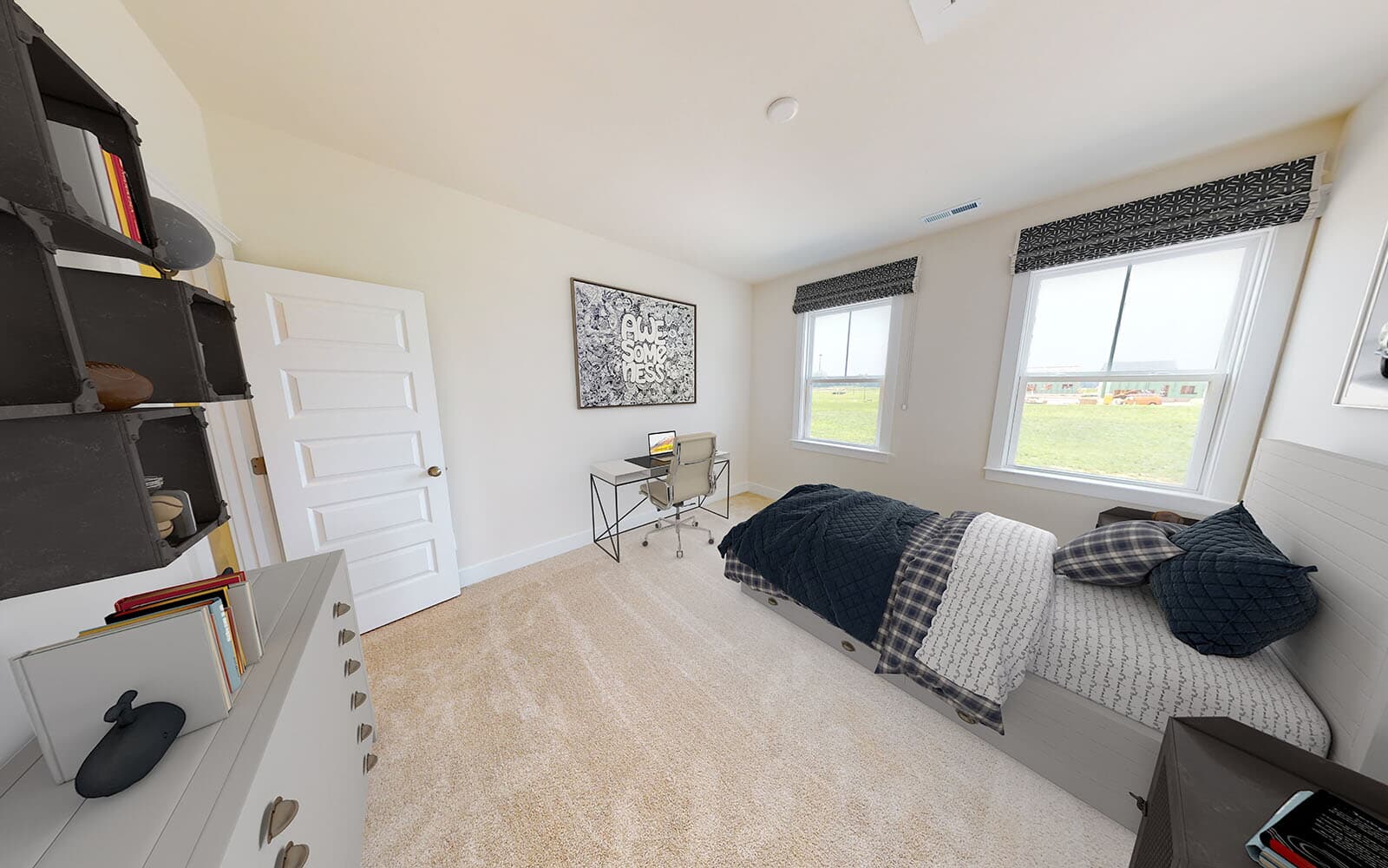 A secondary bedroom of the Sinclair by Brookfield Residential