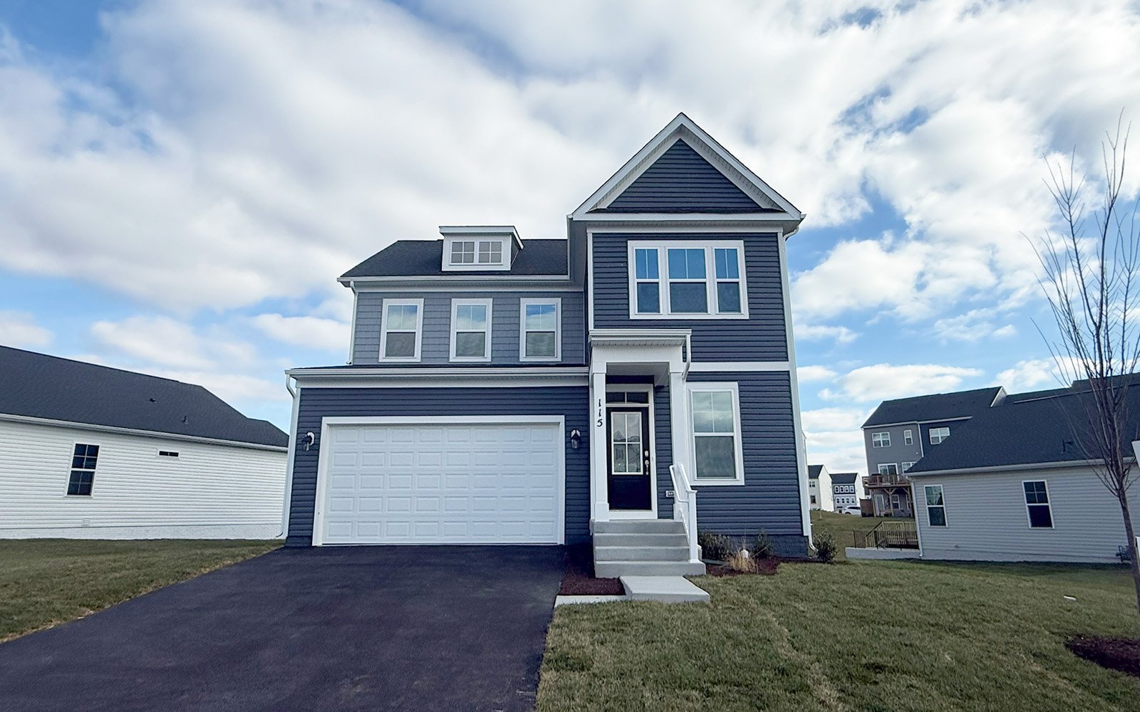 The exterior of the Denison on homesite 2368 at Snowden Bridge.