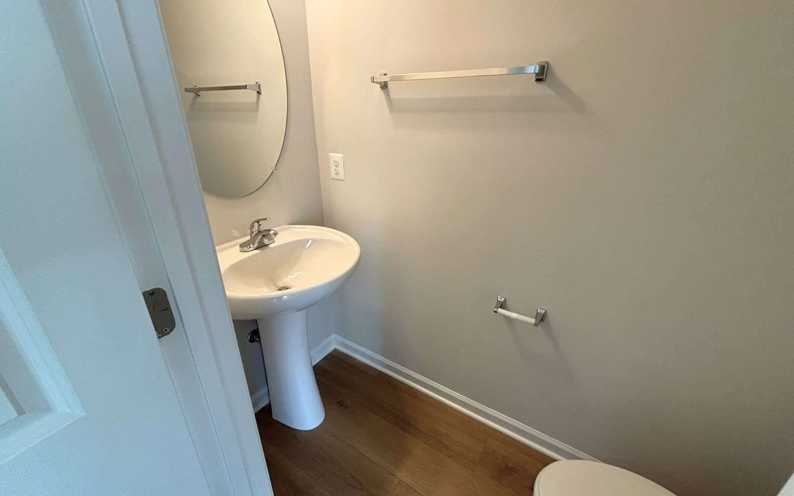 The powder room in the Skyline on homesite 2146 at Snowden Bridge.