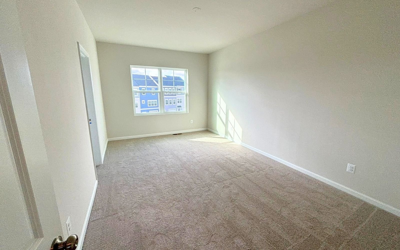 The primary bedroom of the Skyline on homesite 2146 at Snowden Bridge.