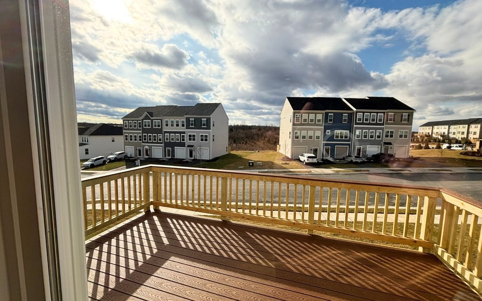 The sundeck of the Skyline on homesite 2146 at Snowden Bridge.