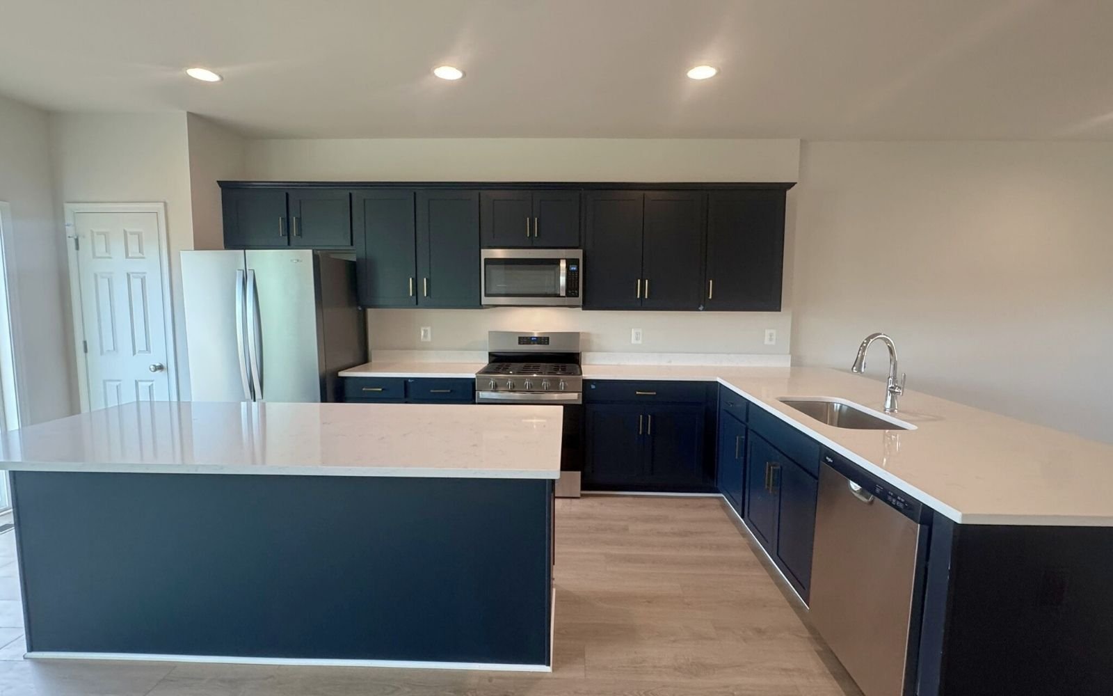 The kitchen of the Skyline on homesite 2153 at Snowden Bridge.