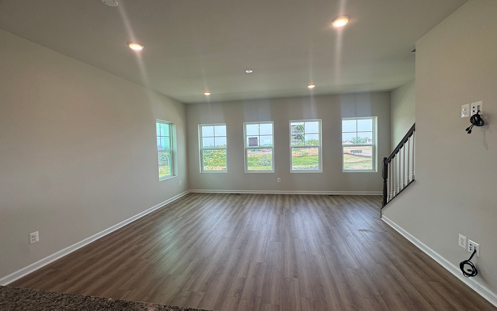 The living room of the Skyline on homesite 240015.