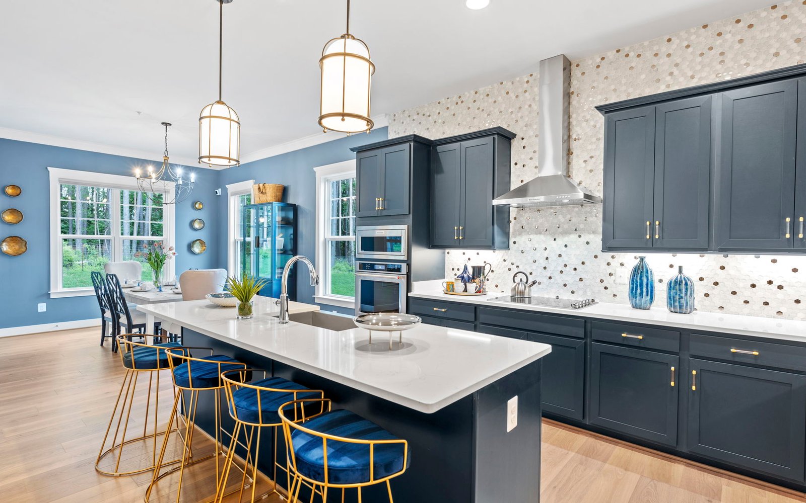 The kitchen in the Monet at The Crest at Linton Hall.