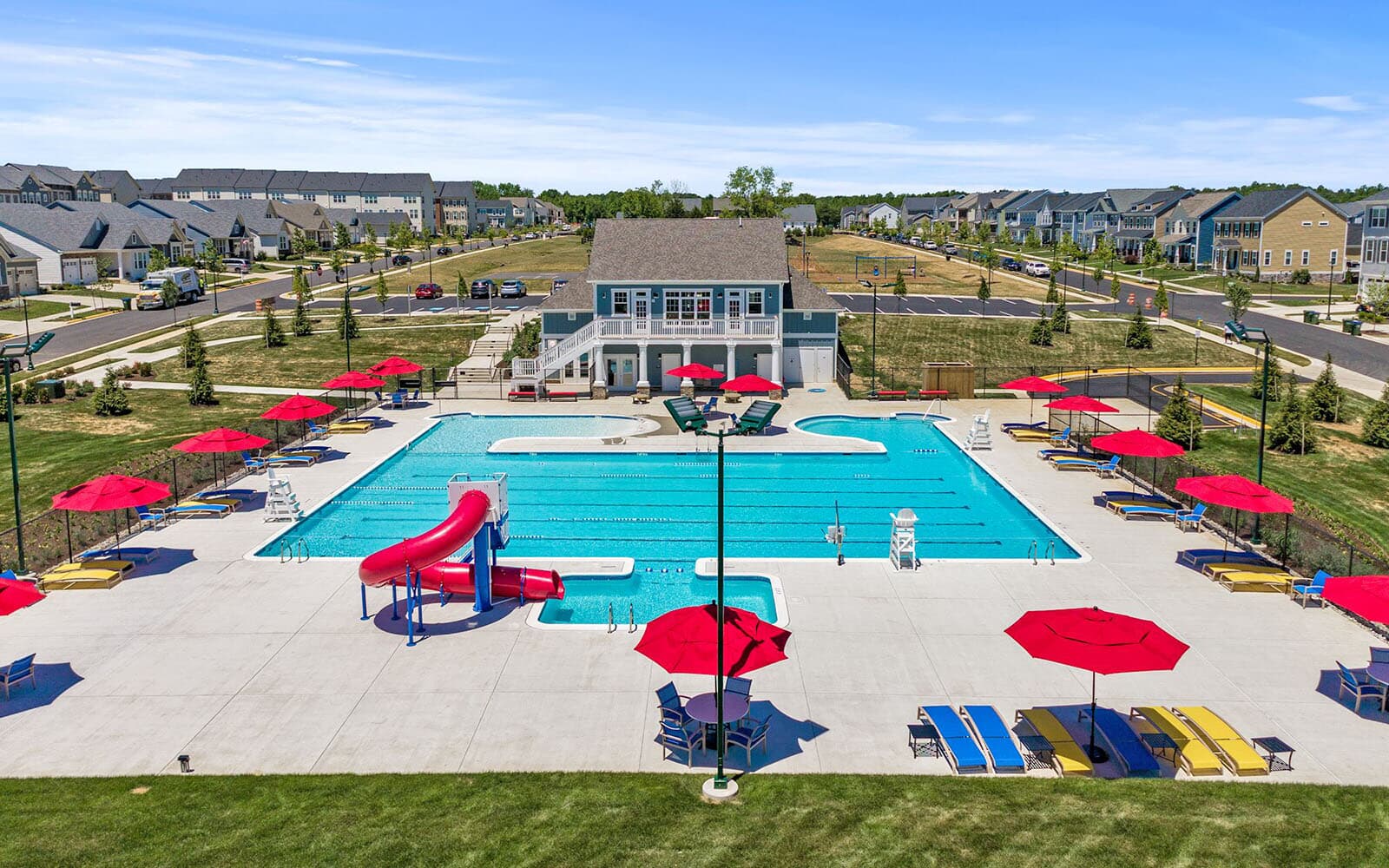 The Knights Meeting House & Pool at Embrey Mill in Stafford, VA.