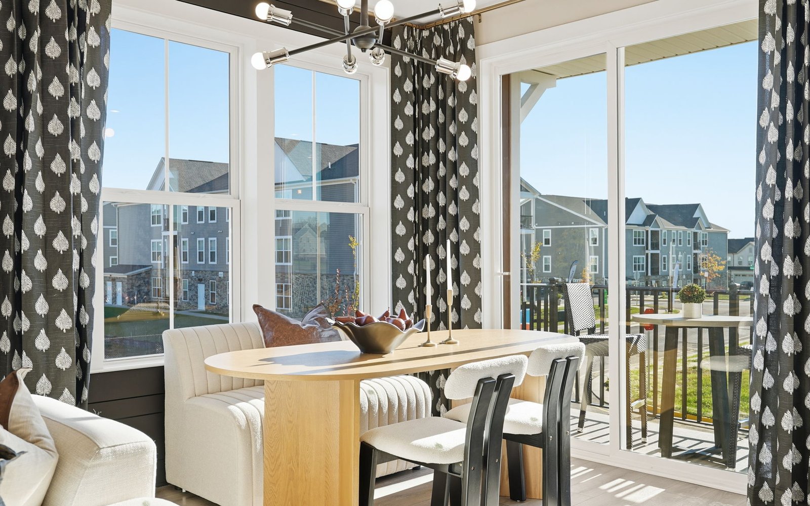 The dining area of the Amber by Brookfield Residential.