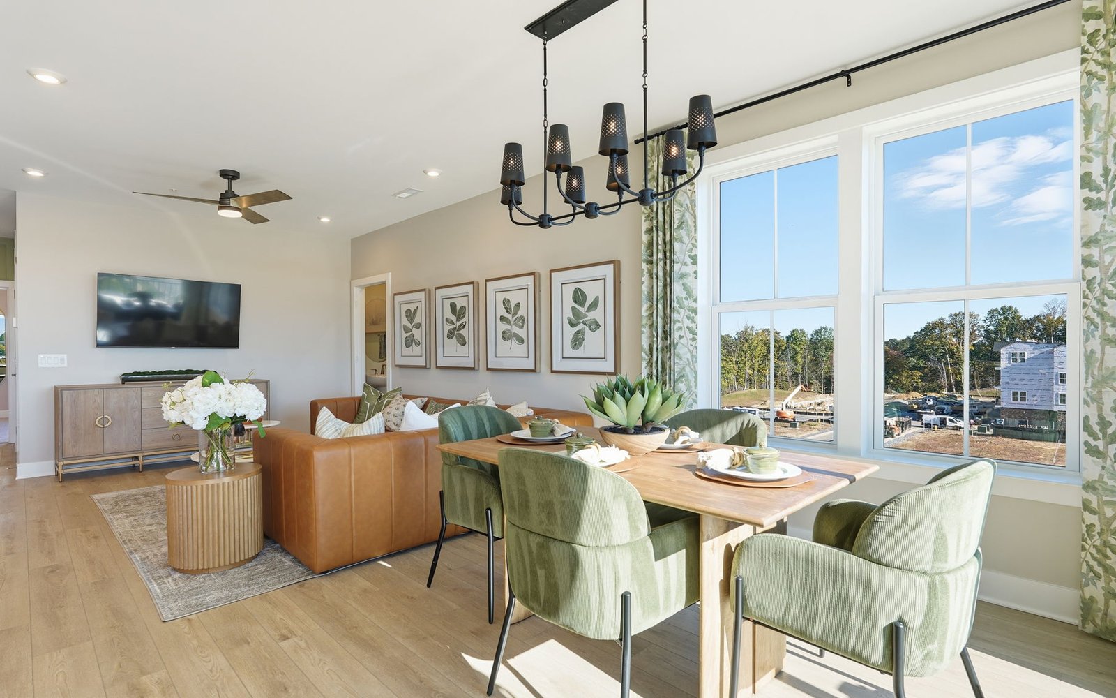 The dining area of the Scarlet by Brookfield Residential.