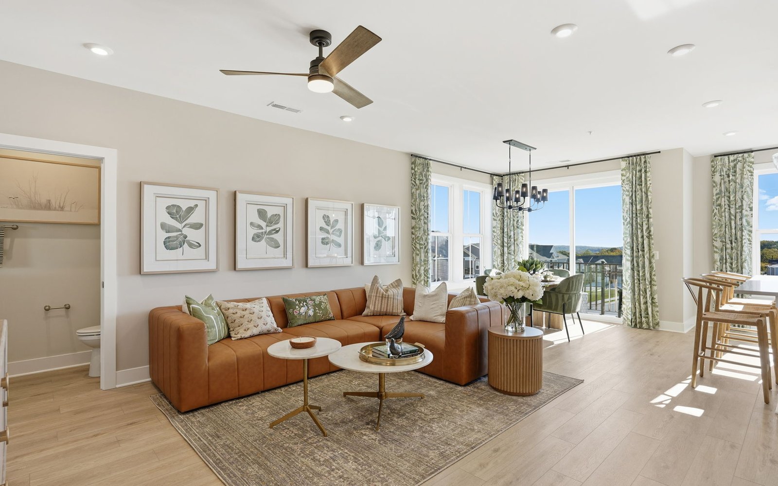 The great room of the Scarlet by Brookfield Residential.