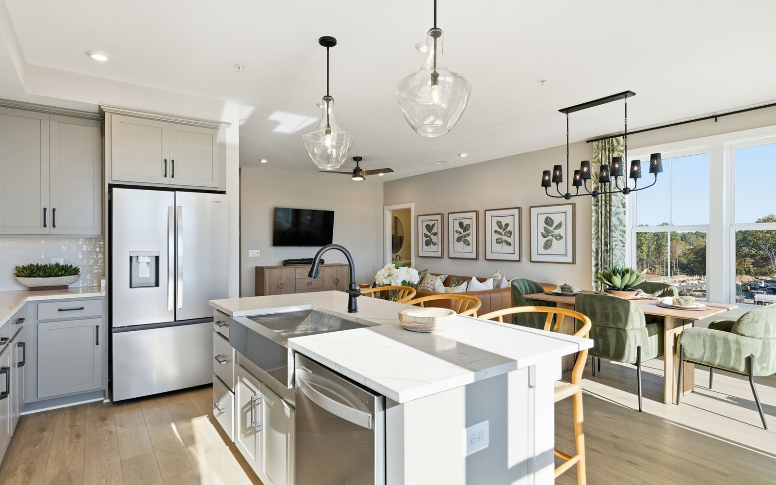 The kitchen of the Scarlet by Brookfield Residential.