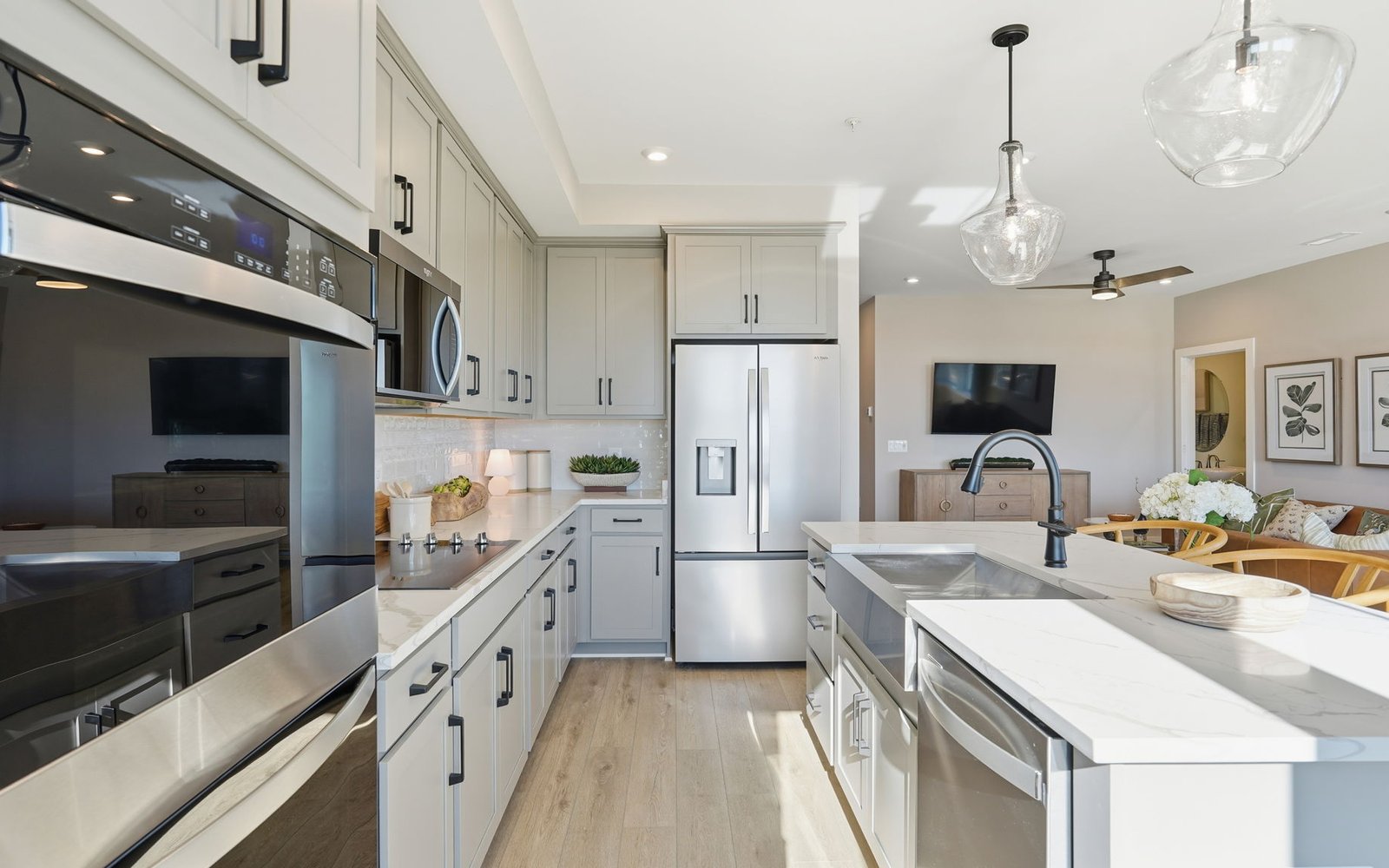 The kitchen of the Scarlet by Brookfield Residential.