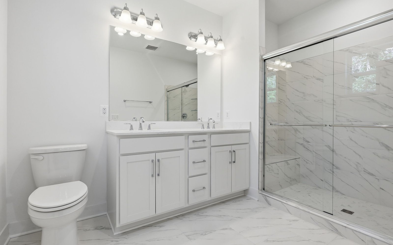 The primary bathroom details of included selection package 2 in the Amber at Cascades at Embrey Mill.