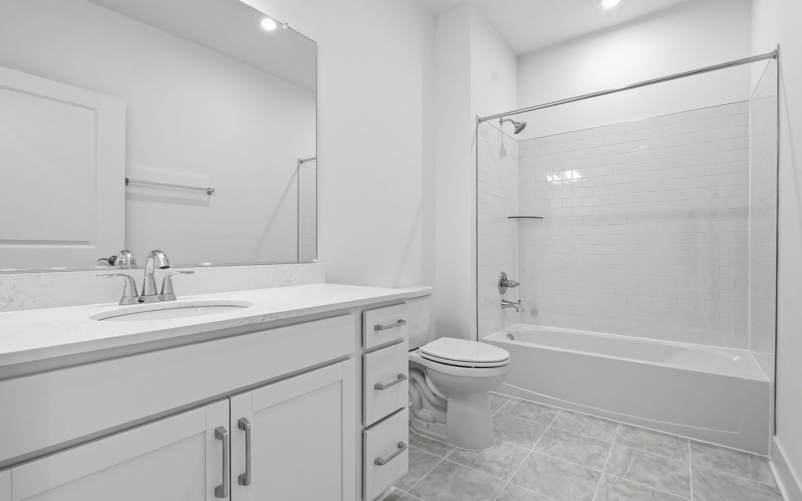 The secondary bathroom details of included selection package 2 in the Amber at Cascades at Embrey Mill.