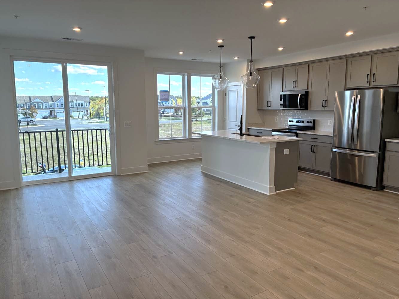 The main level of the Amber on homesite 101 by Brookfield Residential at Cascades at Embrey Mill.