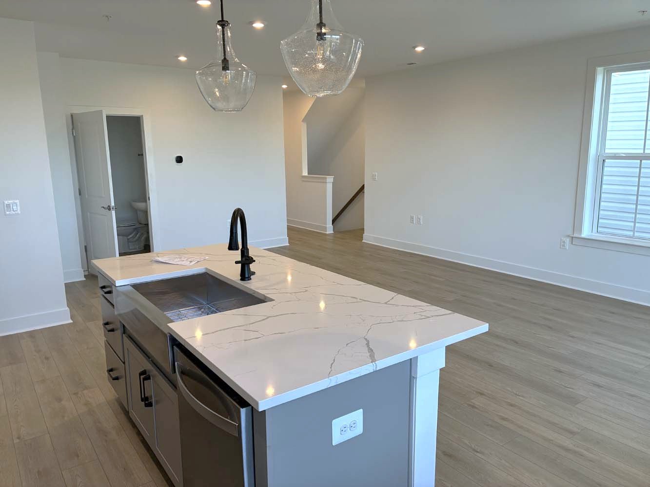 The main level of the Amber on homesite 101 by Brookfield Residential at Cascades at Embrey Mill.