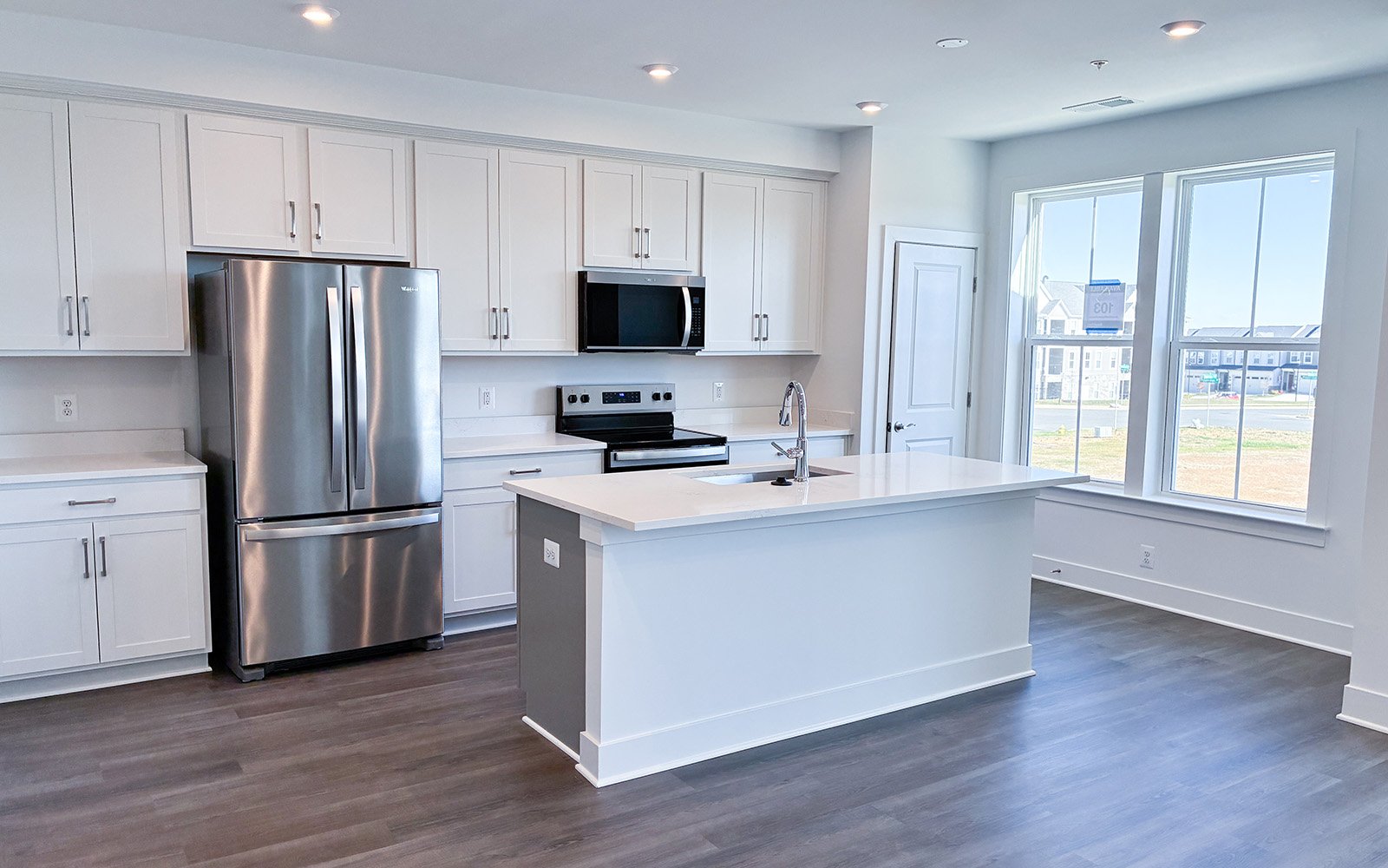 The kitchen in the Amber on homesite 103 at Cascades at Embrey Mill.
