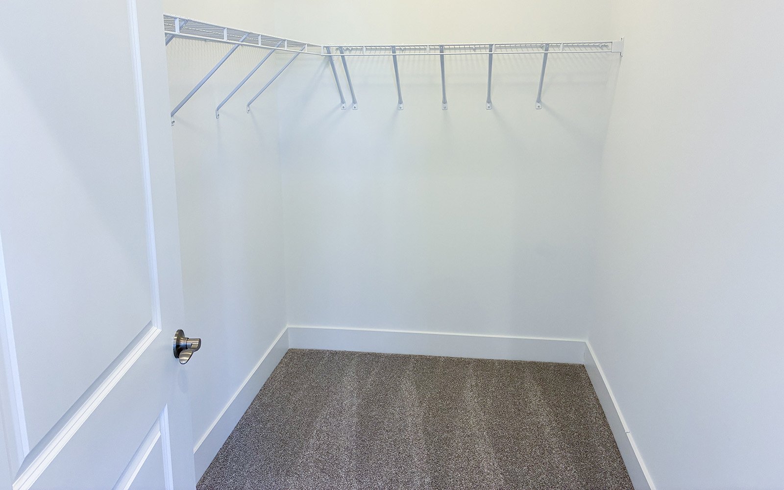 A walk-in closet in the Amber on homesite 103 at Cascades at Embrey Mill.