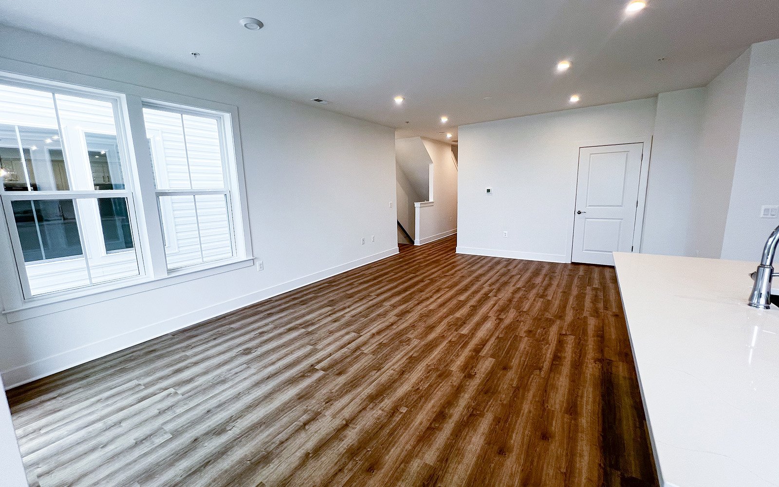 The main level of the Amber on homesite 107 at Cascades at Embrey Mill by Brookfield Residential.