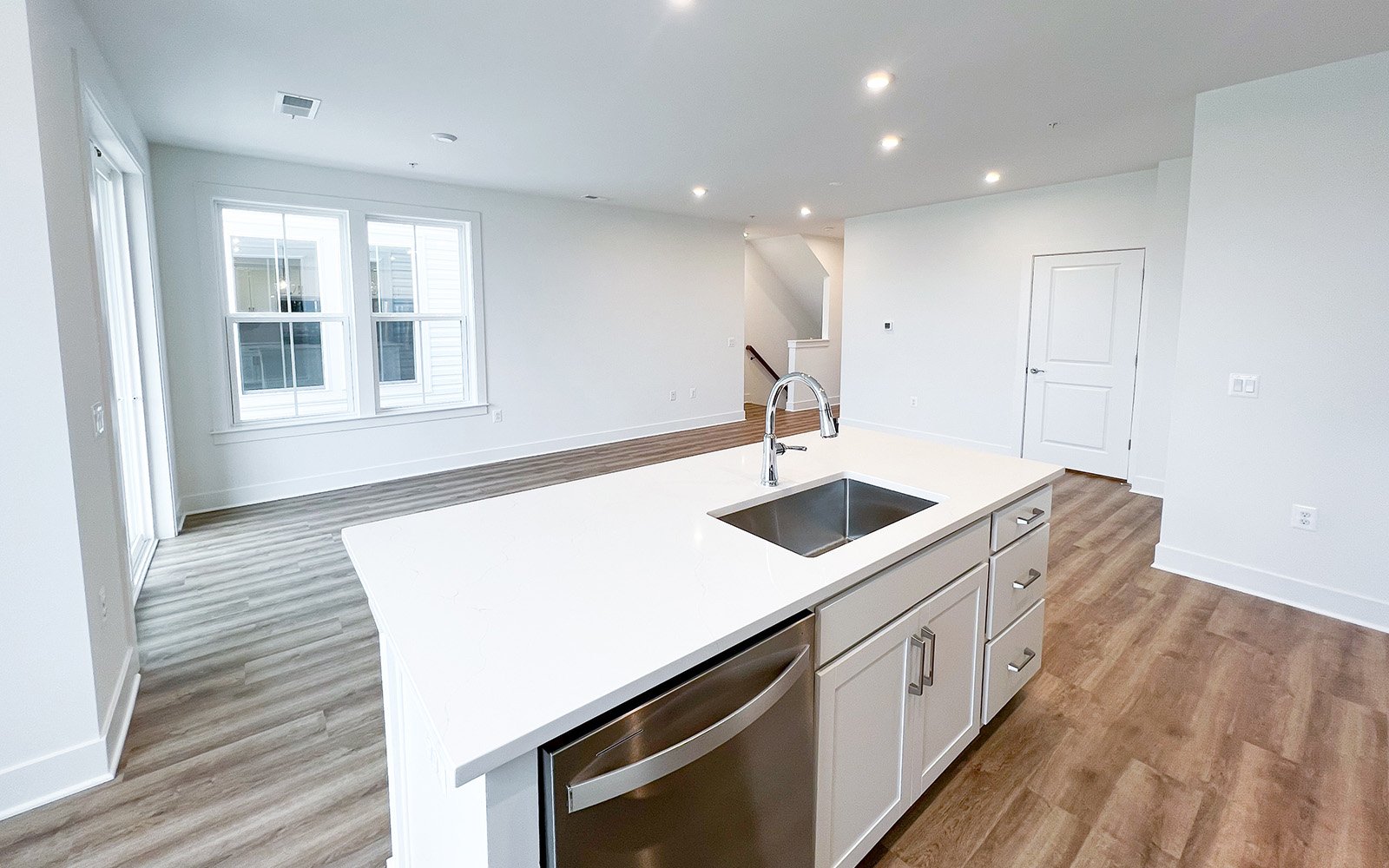 The main level of the Amber on homesite 107 at Cascades at Embrey Mill by Brookfield Residential.