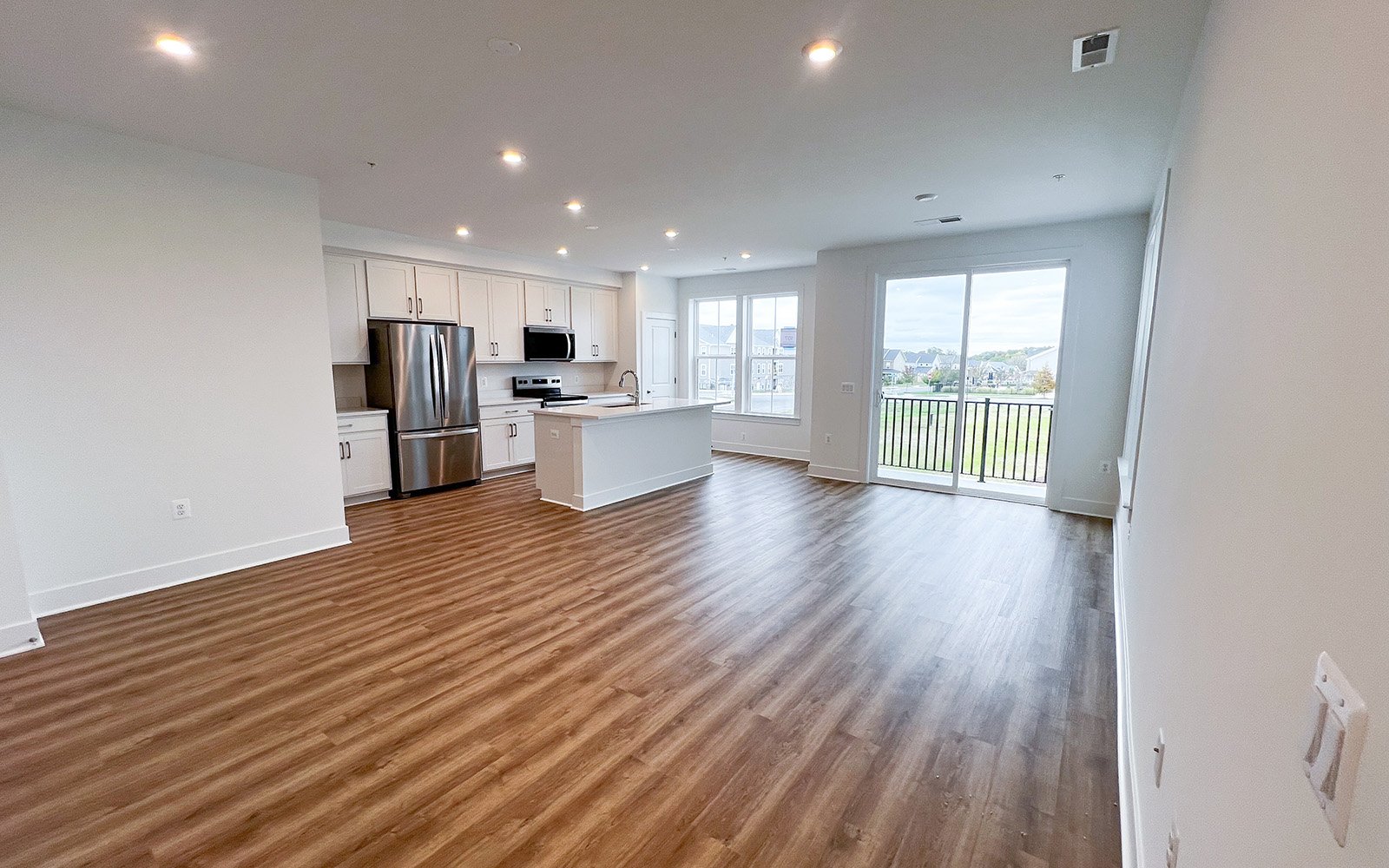 The main level of the Amber on homesite 107 at Cascades at Embrey Mill by Brookfield Residential.
