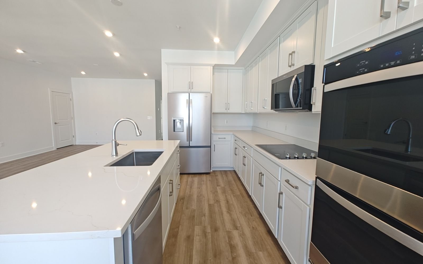 The kitchen of the Amber on homesite 134 at Cascades at Embrey Mill.