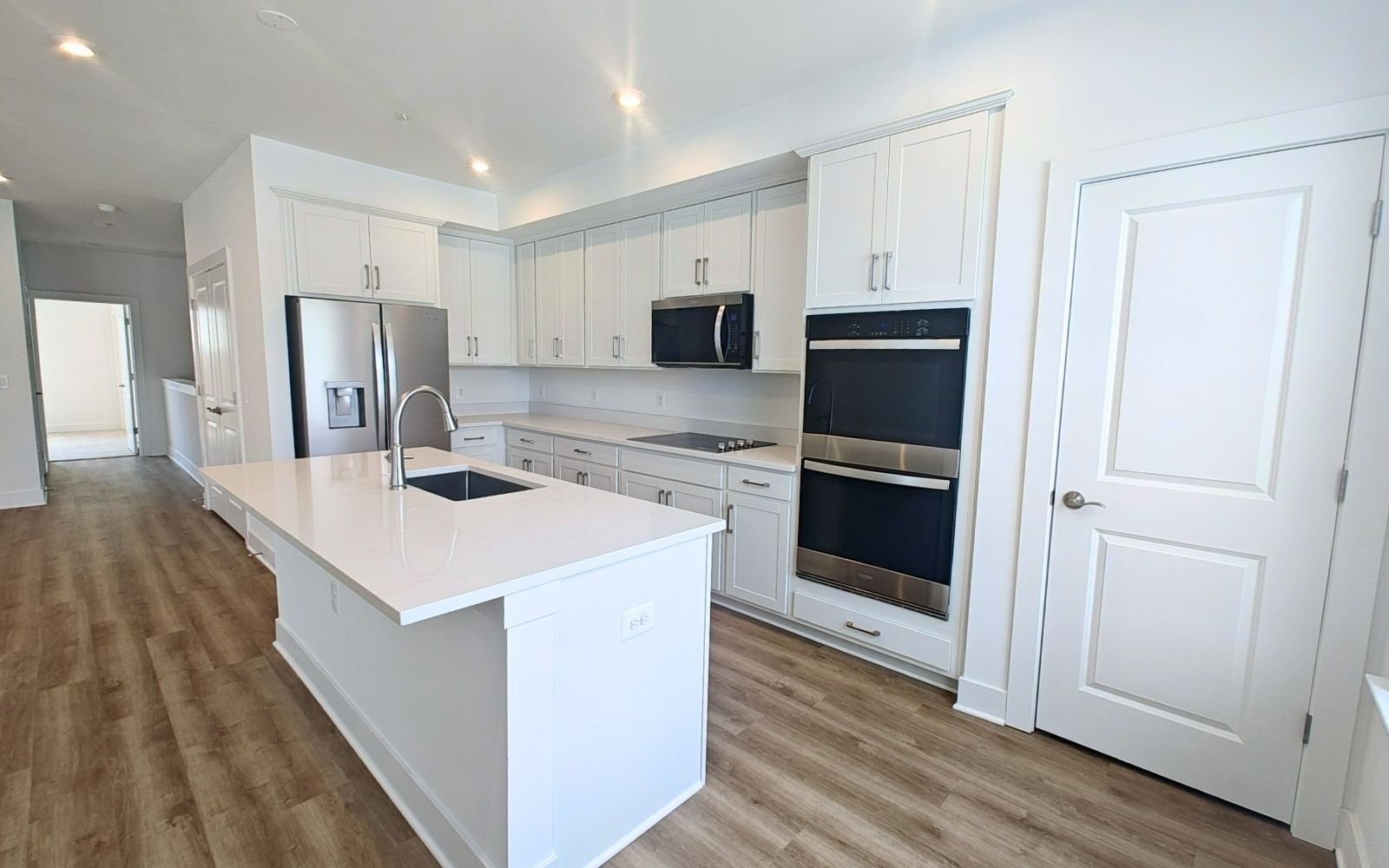 The kitchen of the Amber on homesite 134 at Cascades at Embrey Mill.