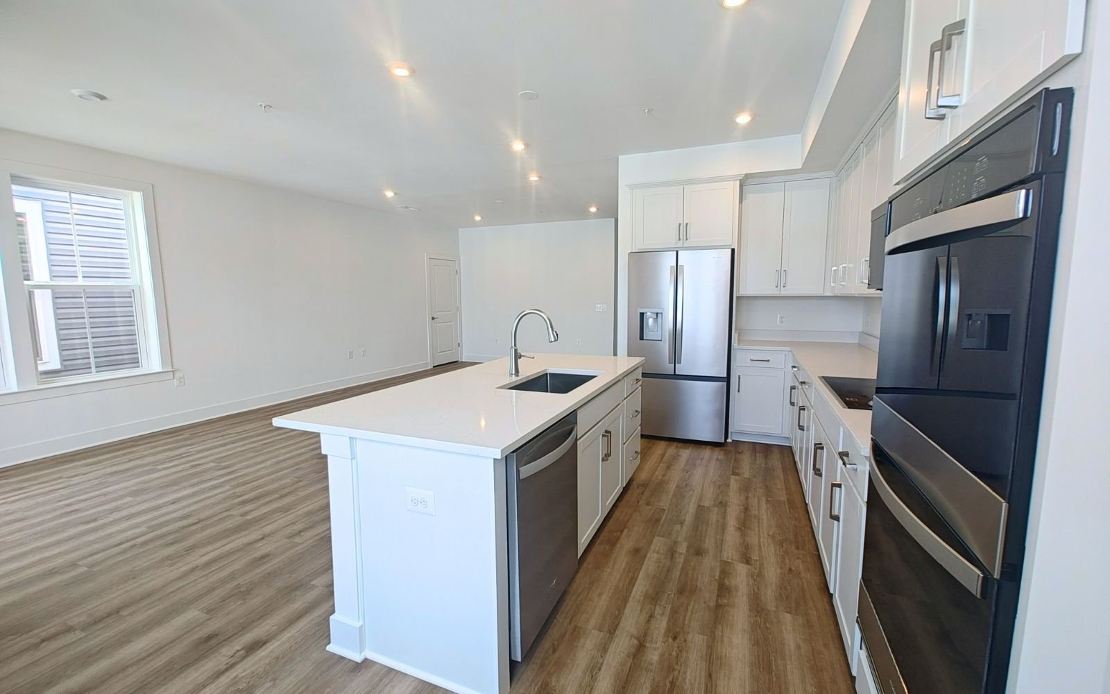 The kitchen of the Amber on homesite 134 at Cascades at Embrey Mill.