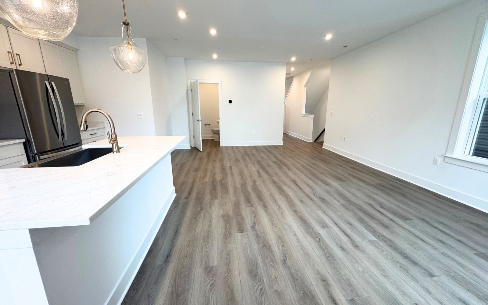 The main level of the Amber on homesite 131 at Cascades at Embrey Mill.