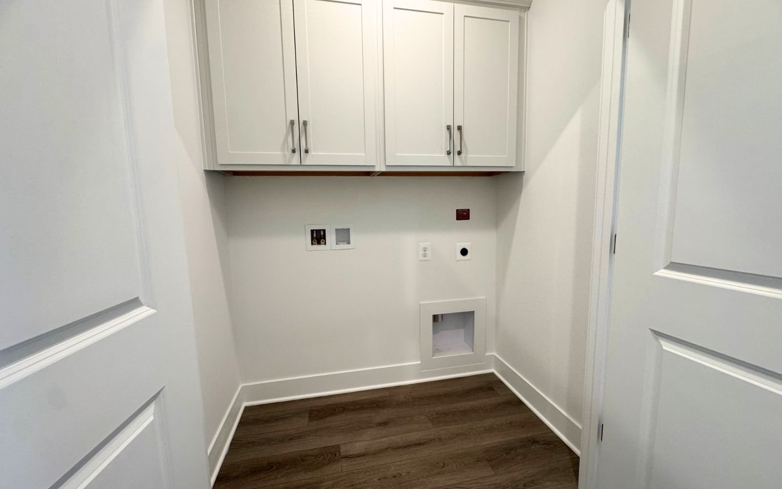 The laundry space of the Amber on homesite 131 at Cascades at Embrey Mill.