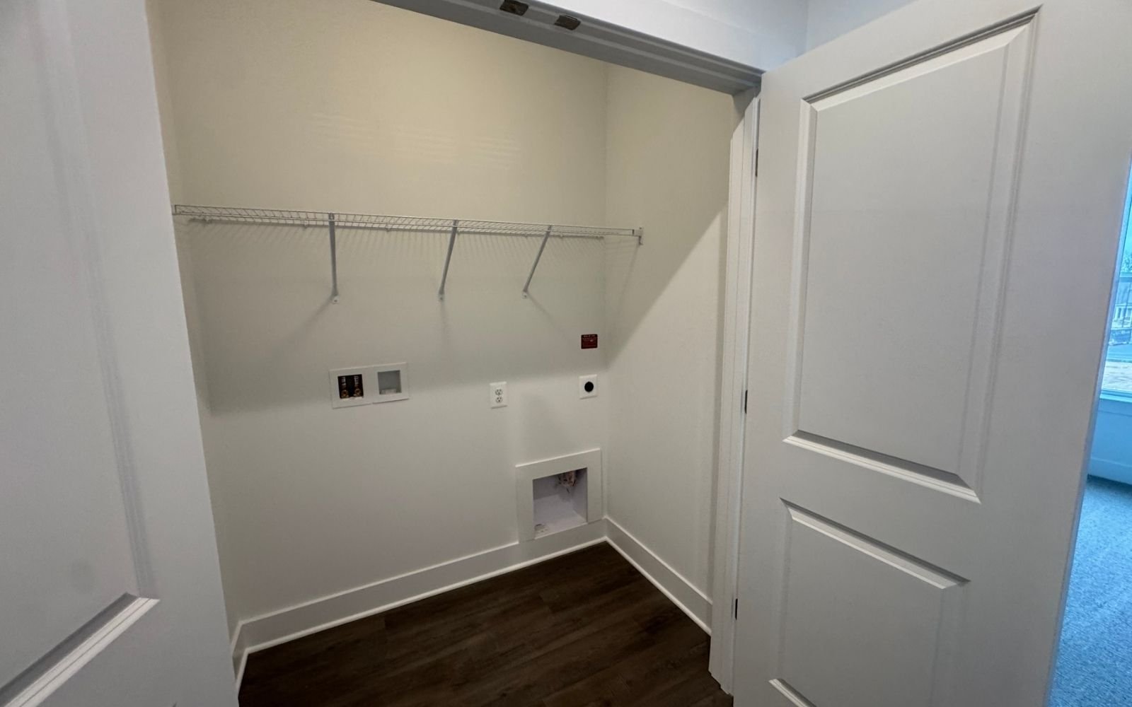 The laundry of the Amber on homesite 135 at Cascades at Embrey Mill.