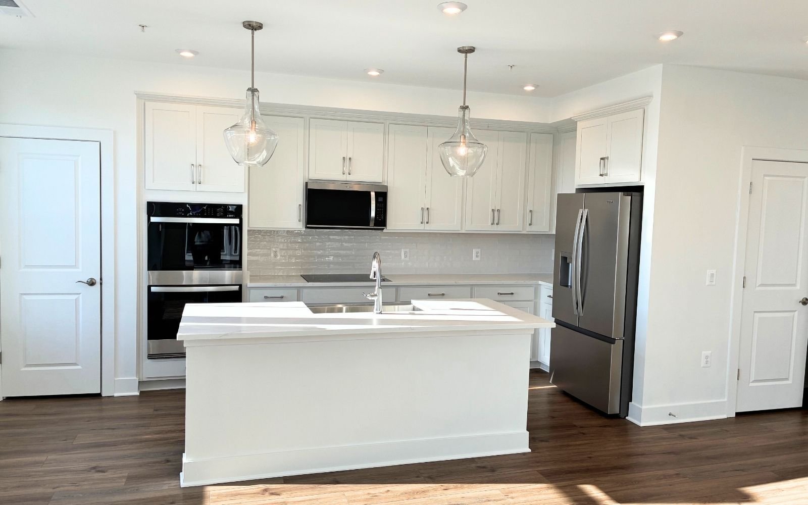 The kitchen in the Scarlet on homesite 106 at Cascades at Embrey Mill.