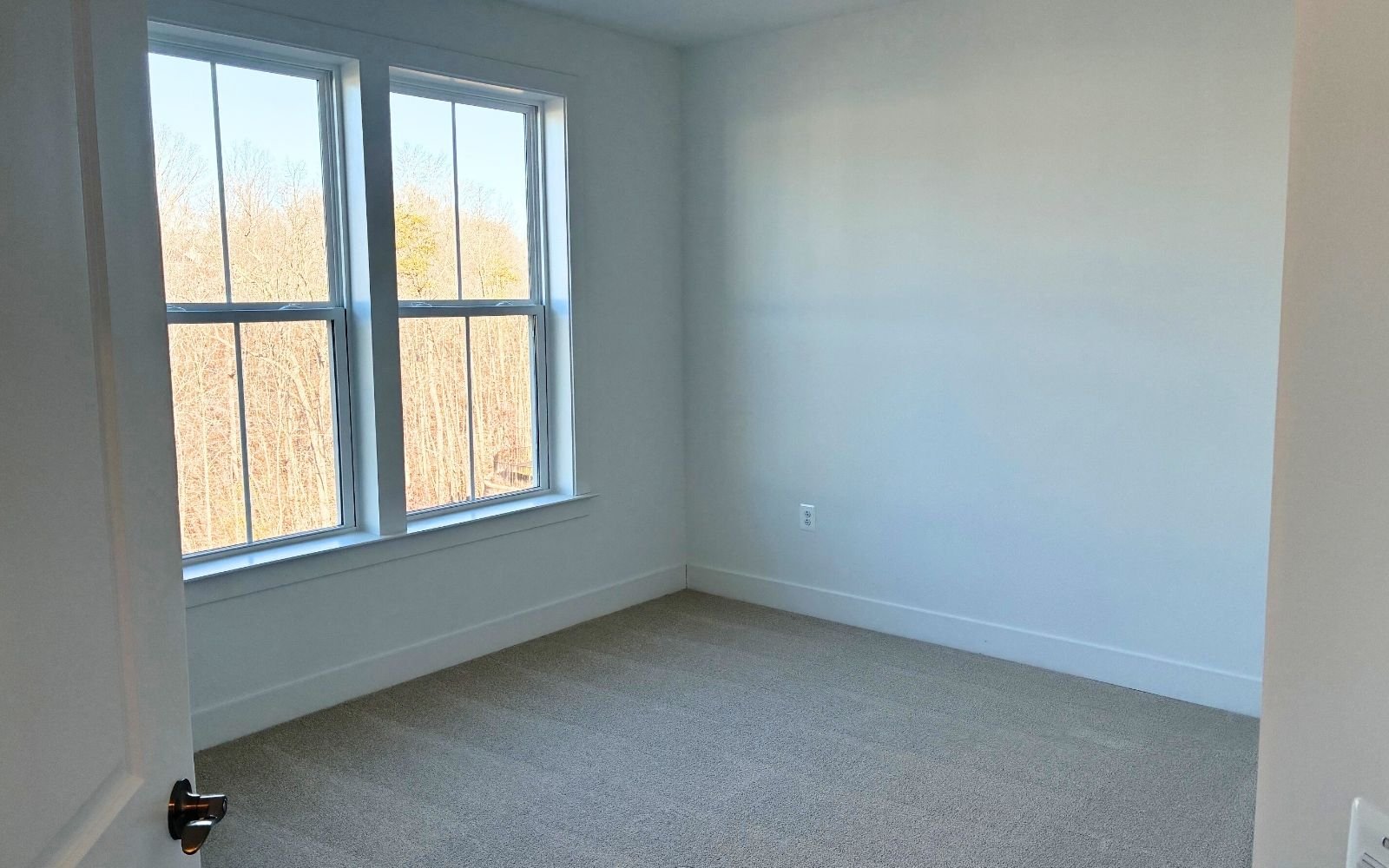 A secondary bedroom of the Scarlet on homesite 106 at Cascades at Embrey Mill.