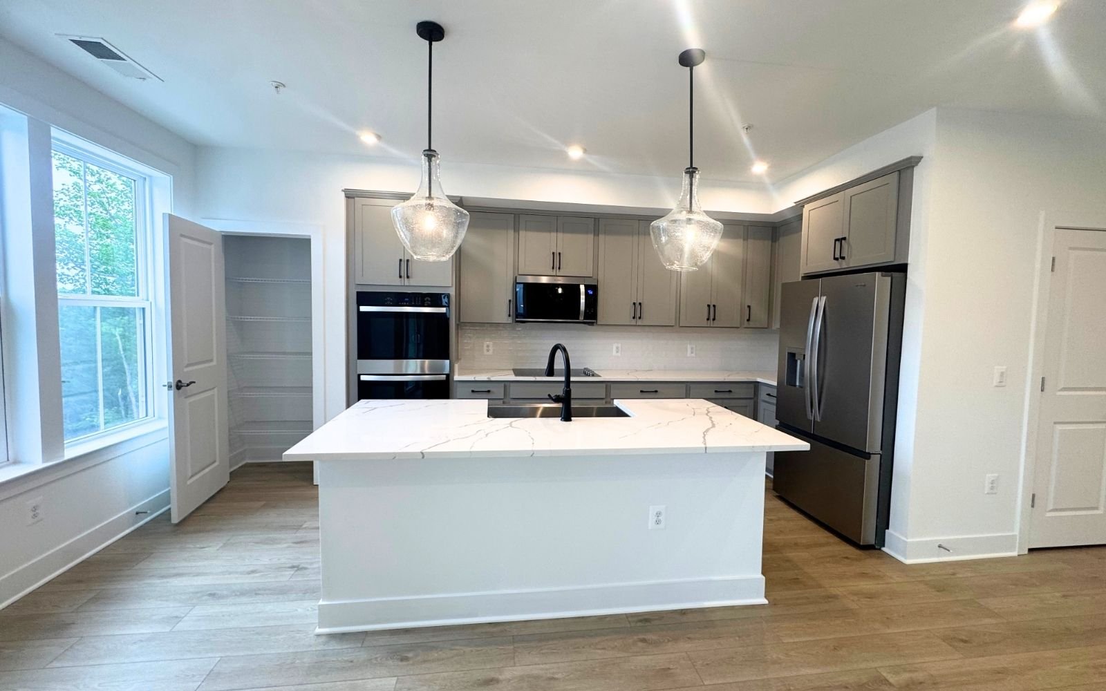 The kitchen of the Scarlet on homesite 1140 at Cascades at Embrey Mill.