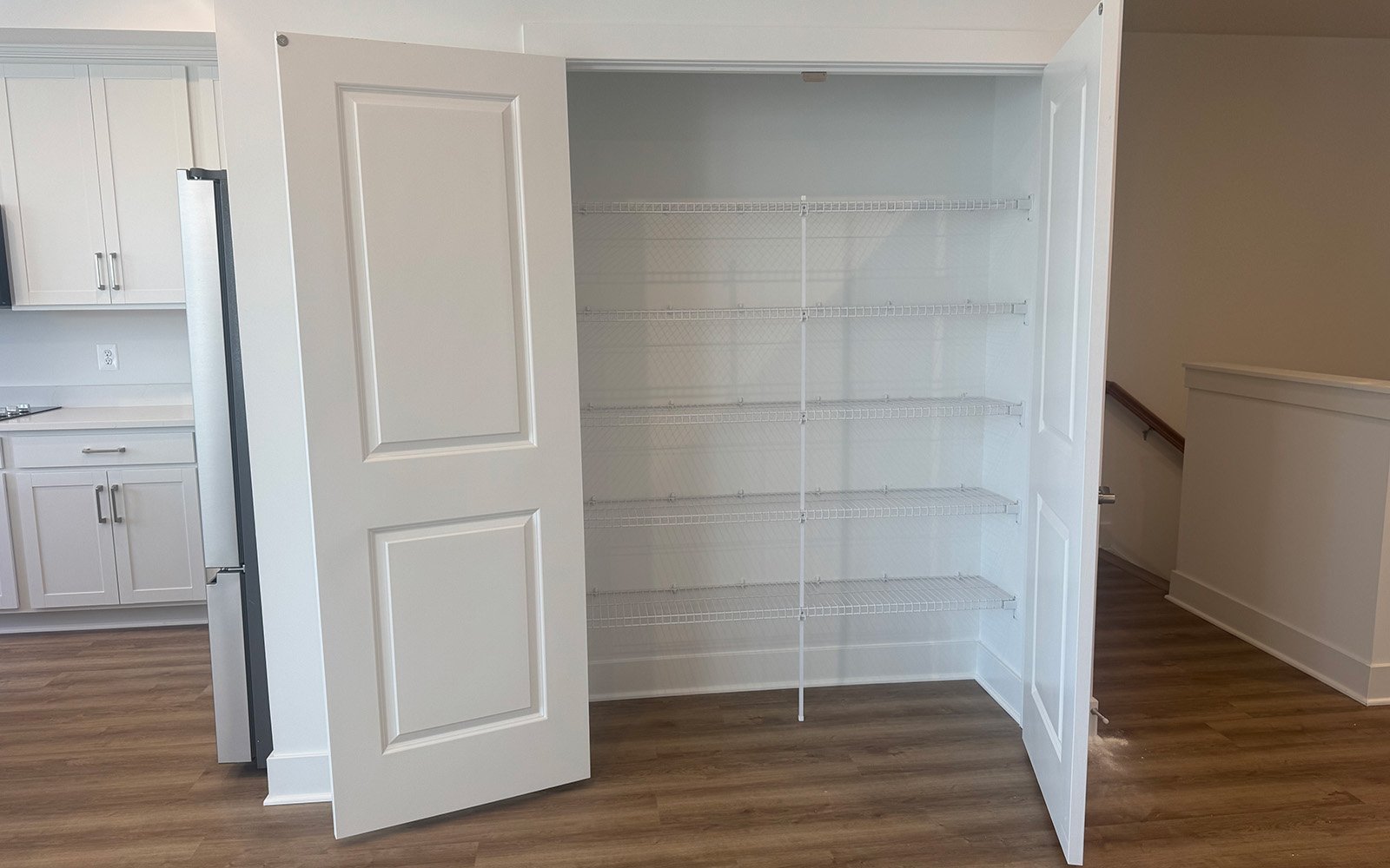 The pantry of the Scarlet on homesite 128 at Cascades at Embrey Mill.