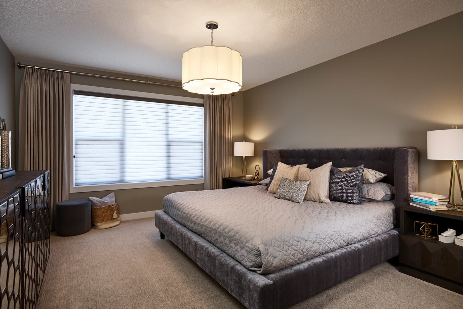 master bedroom in the savona 3 in cranstons riverstone