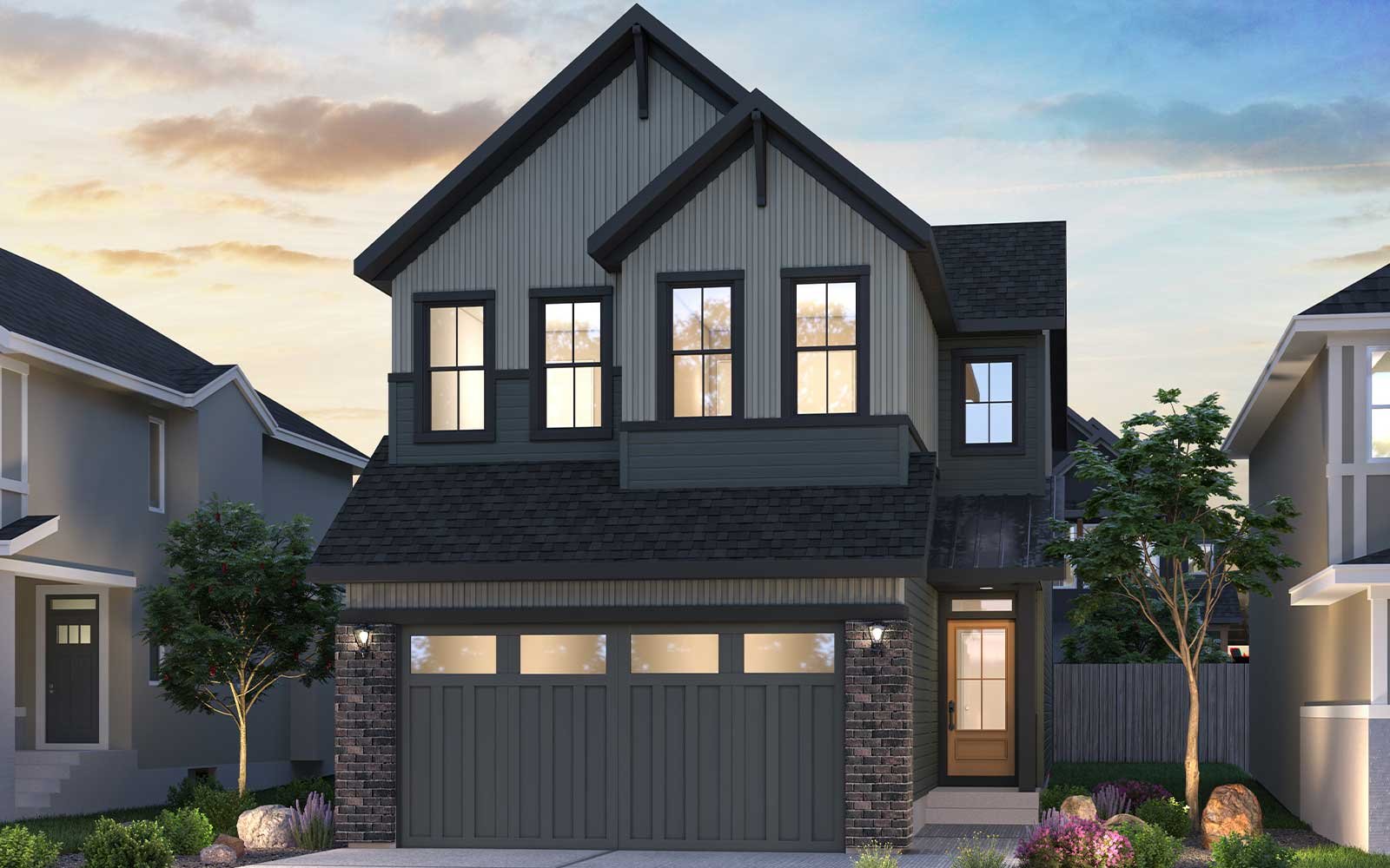 Robson 24 Farmhouse rendering for Creekstone by Brookfield Residential in Calgary